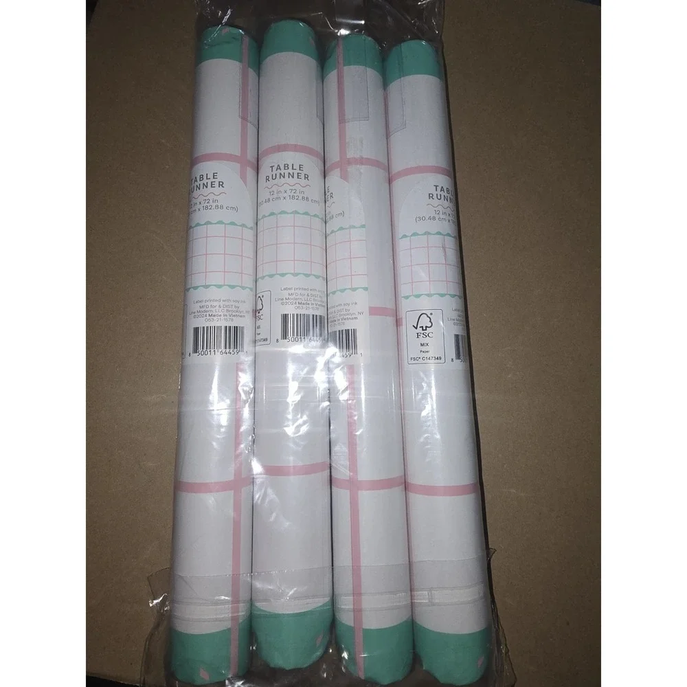 Paper Table Runner 4 Pack 12 in x‎ 72 in